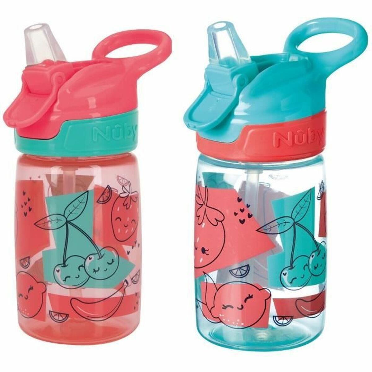 Træningskop Nûby Pink 360 ml