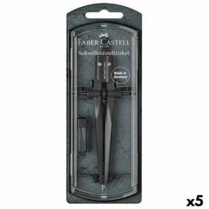 Kompas Faber-Castell Sort (5 enheder)