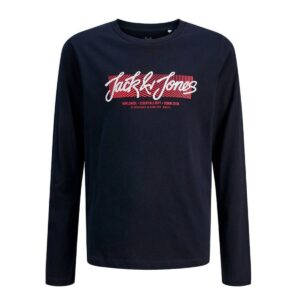 Langærmet T-shirt til Børn Jack & Jones Jjurban Ls Crew Neck Sky Marineblå