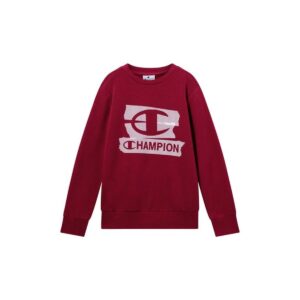 Sweaters uden Hætte til Børn Champion Graphic Shop Rødbrun Mørkerød