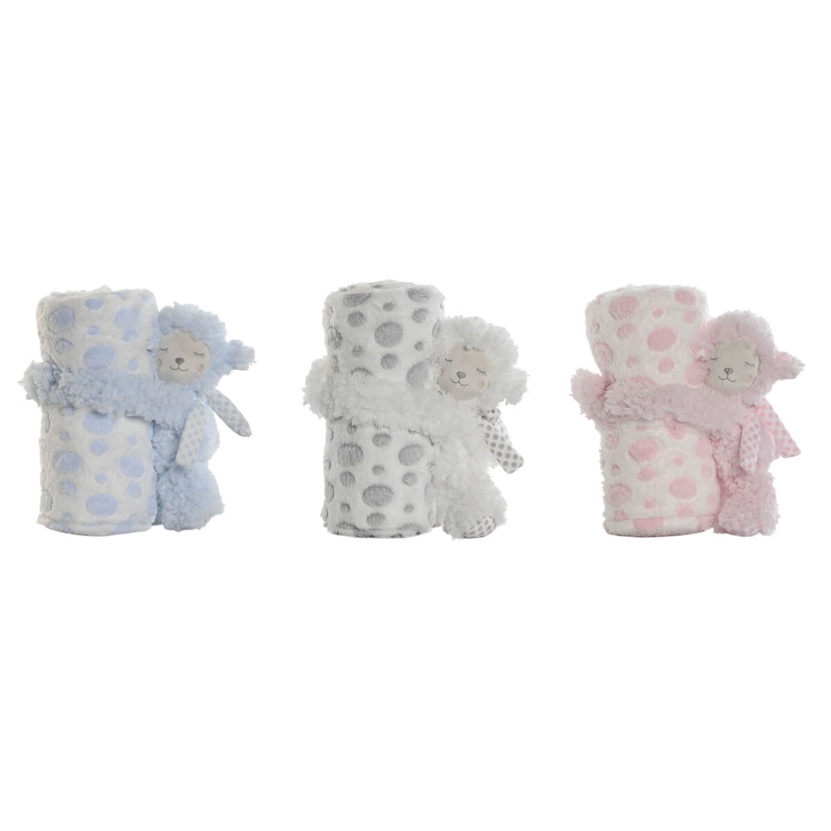 Gavesæt til baby Home ESPRIT Blå Beige Pink Polyester (3 enheder)