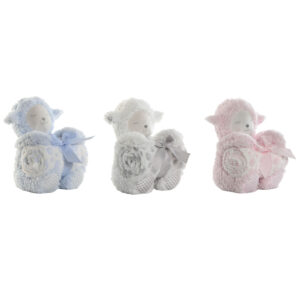 Gavesæt til baby Home ESPRIT Blå Beige Pink Polyester (3 enheder)