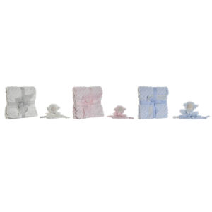 Gavesæt til baby Home ESPRIT Blå Beige Pink Polyester (3 enheder)
