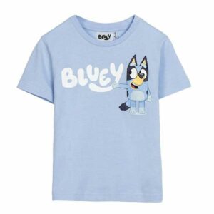 Børne Kortærmet T-shirt Bluey Lyseblå