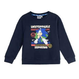 Sweatshirt til Børn Sonic Mørkeblå